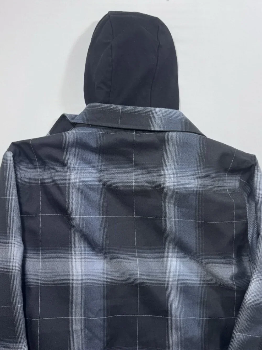 DIXXON Flannel DESTROYER Hooded Flannel Jacket Men's XL Plaid Zip Snap Grunge